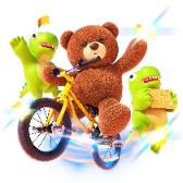 Pim Bear cycling TikTok LIVE gift PNG