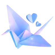 Paper Crane TikTok LIVE gift PNG