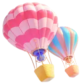 Hot Air Balloon TikTok LIVE gift PNG