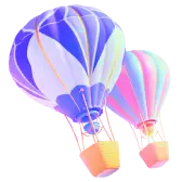 Shiny air balloon TikTok LIVE gift PNG