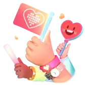 Hands Up TikTok LIVE gift PNG