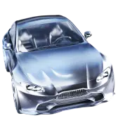 Silver Sports Car TikTok LIVE gift PNG