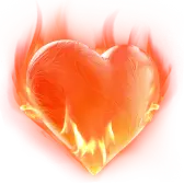 Flame heart TikTok LIVE gift PNG