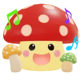 Singing Mushroom TikTok LIVE gift PNG